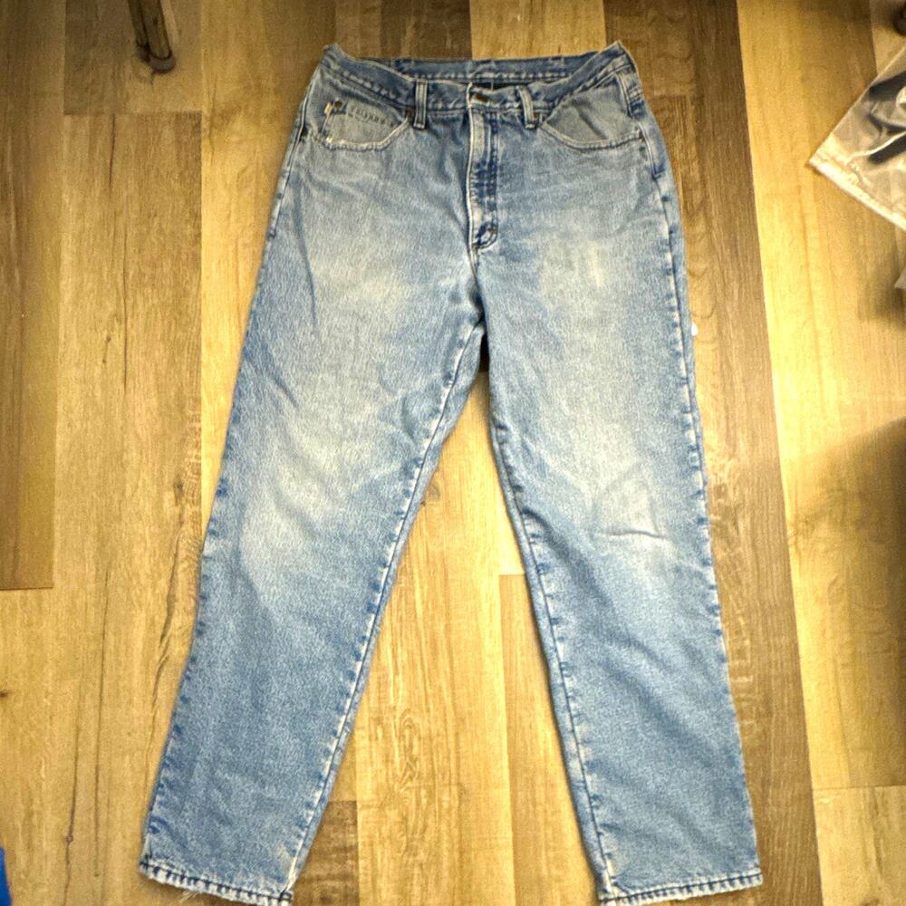 L.L.Bean Double L Classic Fit Men’s Straight Leg Light Wash Lined Blue Jeans 32